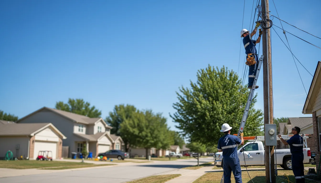 Residential electrician providing installation services in Crowheart, WY